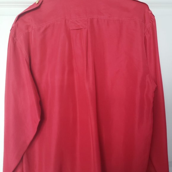 Vintage Silk Oversized Sail Away for Royal Cruise Line Red Shirt - Picture 2 of 9